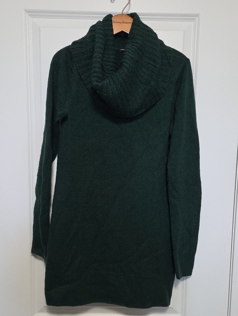 H&M Dark Green Cowl Neck Sweater Dress